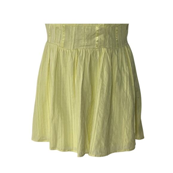 Princess Polly Womens Size 8 Lorinda Lined Sleeveless Mini Day Dress Yellow Boho - Picture 6 of 13